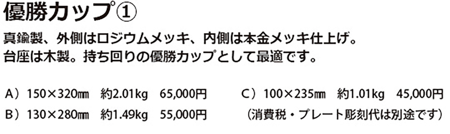 優勝カップ①